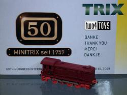 Minitrix NUREMBERG 2009 L.E. 1ST DIESEL LOCOMOTIVE REPLICA 2009